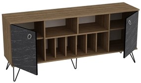 Console Lorenz – Walnut Black – 180x78,6x44,8 cm