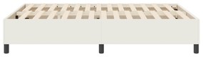 Cama Box VidaXL Creme 160x200 cm Tecido de Veludo Cotelê