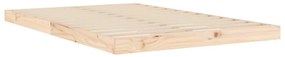 Estrutura de cama de casal pequena 120x190 cm pinho maciço