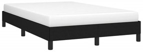Estrutura de cama sem colchão preto 120x190 cm tecido