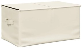 Caixa de arrumação 50x30x25 cm tecido cor creme