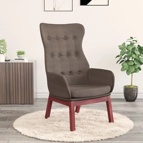 vidaXL Cadeira de descanso tecido cinzento-acastanhado