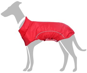 Capa de chuva para cães com tiras reflectoras vermelho 3XL