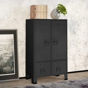 vidaXL Roupeiro industrial 67x35x107 cm aço antracite