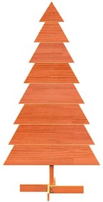 Árvore de Natal decorativa 150 cm pinho maciço castanho-mel