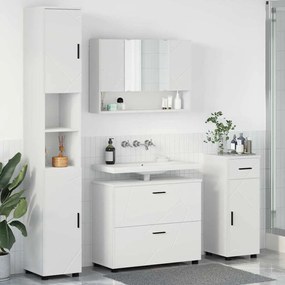 vidaXL Conjunto de Móveis para Banheiro 4 pcs Branco 30 x 35 x 192 cm