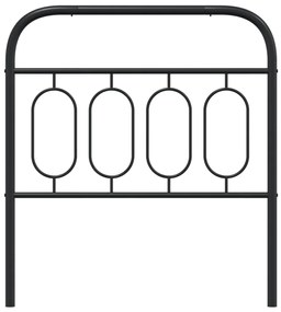 Cabeceira de cama 80 cm metal preto
