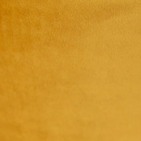 Abajur veludo amarelo 35/35/20 com interior dourado