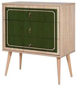 Cômoda Trio – Carvalho Sonoma – 80x90x40 cm