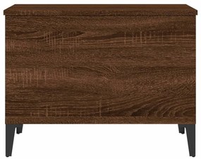 Mesa centro 60x44,5x45 cm derivados madeira carvalho castanho