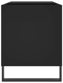 Armário para discos 85x38x48 cm derivados de madeira preto