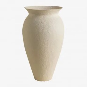 Vaso Decorativo Feito à Mão em Papel Maché Brinxel Branco - Sklum