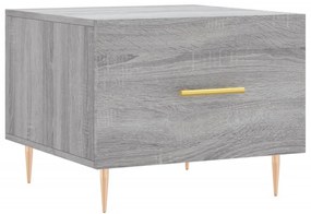 Mesas de centro 2 pcs 50x50x40 cm madeira proc. sonoma cinza