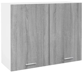 vidaXL Armário suspenso “Lyon” 80x31x60 cm cinzento sonoma
