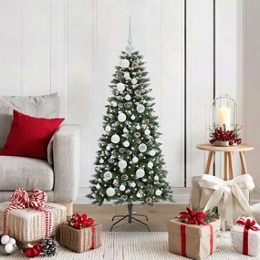 vidaXL Árvore de Natal Artificial Verde 120 cm PVC, Plástico e Aço