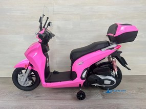 Mota elétrica para crianças  a 6 anos 12V Honda SH350i rodas Borracha Rosa