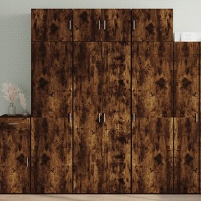 Armário alto 70x42,5x185 cm derivados madeira carvalho fumado