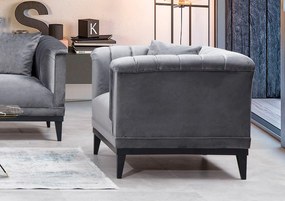 **** Cadeira Wing Trendy – Cinzento Escuro – 105x79x89 cm

**