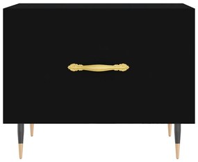 Mesa de centro 50x50x40 cm derivados de madeira preto