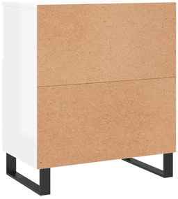 Aparadores 2 pcs derivados de madeira branco brilhante