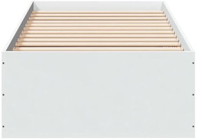 Estrutura de cama 90x190 cm derivados de madeira branco
