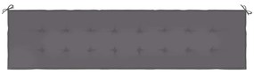 Almofadão p/ banco jardim 200x50x4 cm tecido oxford antracite