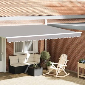 vidaXL Volante de Toldo para Estrutura de 4,5 m em Cinza-claro 4,3x0,2 m