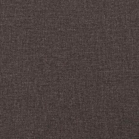 Cadeiras de jantar 2 pcs tecido castanho-escuro