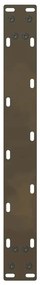 Pés para mesa de centro em aço natural, 2 peças, 50x (42-43) cm, aço