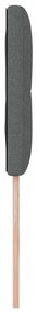 Cabeceira vidaXL Cinza escuro Madeira 90 cm Design Estiloso