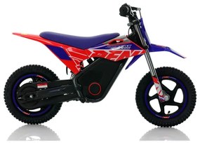 Mini moto eléctrica velocidade até 13 Km/h C/Limitador  RFN Warrior SX-E150 150W 12” Azul/Vermelho