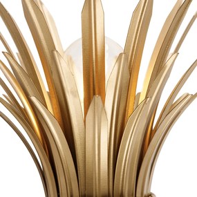 Candeeiro de parede Art Déco dourado - Wesley Art Deco