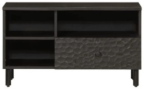 Móvel de TV 80x33x46 cm madeira de mangueira maciça preto