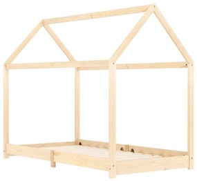 Estrutura de cama para crianças 90x200 cm pinho maciço