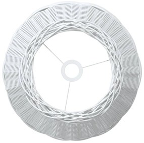 Abajur de teto Ø50x30 cm vime branco