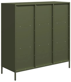 Móvel alto 101,5x39x103,5 cm aço verde azeitona