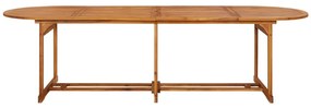 Mesa de jantar p/ jardim 280x90x75 cm madeira de acácia maciça