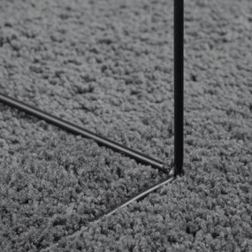 Tapete de pelo curto OVIEDO Ø 120 cm antracite