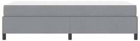 Cama Box Cinza claro, Preto 90 x 190 cm