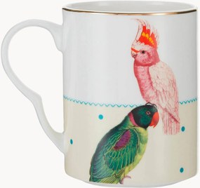 Caneca em porcelana fine bone china Parrot