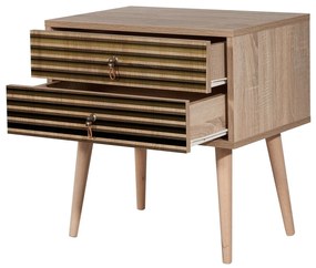 Mesa de Cabeceira Two – Carvalho Sonoma – 60 cm x 61 cm x 40 cm