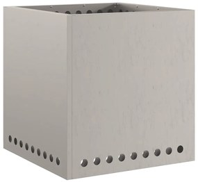 Fogo Sem Fumaça Quadrado 48x48x50 cm Aço Envelhecido