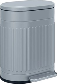 HOMCOM Lixeira 20L com pedal e tampa, balde interno removível, função Soft-Close, 36,5 x 31,2 x 45 cm, Cinza | Aosom Portugal