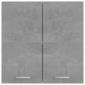 Armário de parede 60x31x60 cm contraplacado cinza cimento