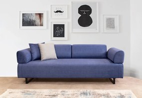 **** Sofá-cama de 3 lugares Infinity – Azul – 220 cm x 90 cm x 80 cm
