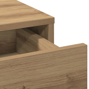 Conjunto de Mesa de Toucador de 2 Peças com LED em Madeira engenheirad