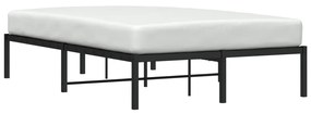 Estrutura de cama 120x190 cm metal preto