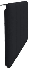 Almofadão de cabeceira 90 cm tecido preto