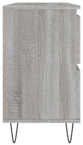 Armário de casa de banho 80x33x60 cm deriv.madeira cinza sonoma