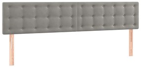 Cama boxspring com colchão 120x190 cm veludo cinzento-claro